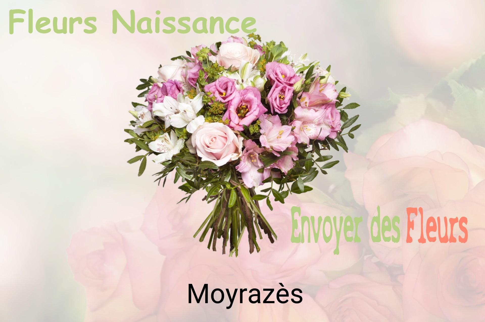Bouquet de fleurs de naissance livré à Moyrazès